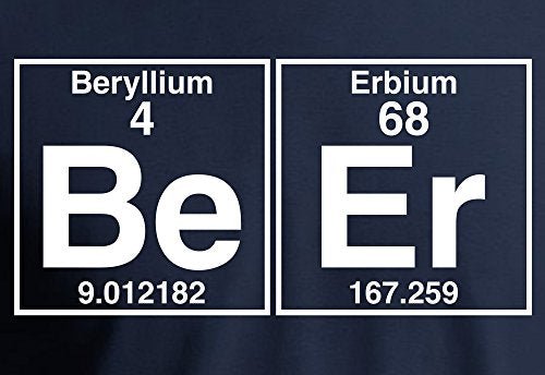 Element of Beer Shirt College Science Funny Gift Tee WP Navy M - The Beer Connoisseur® Store