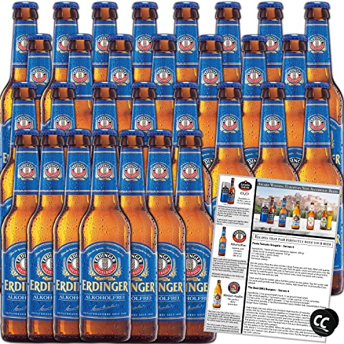 Erdinger Alkoholfrei Non Alcoholic Beer 30 Pack, Award Winning Beer from Germany, 11.2oz/btl - The Beer Connoisseur® Store