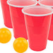 Fairly Odd Novelties Beer Pong Set, 24 Red Cups and Ping Pong Balls. - The Beer Connoisseur® Store