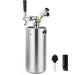 FERRODAY SS304 128oz Mini Keg Growler Beer Keg Draft Beer Dispenser Pressurized Growler for Beer Mini Keg 60 psi Co2 Regulator Beer Faucet Keg Kit Keeps Beer Fresh Portable Mini Keg Beer Co2 Growler - The Beer Connoisseur® Store