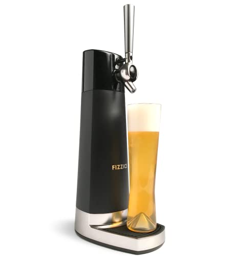 FIZZICS - DraftPour Beer Dispenser - Converts Any Can or Bottle Into a Nitro-Style Draft, Awesome Gift for Beer Lovers - Carbon - The Beer Connoisseur® Store