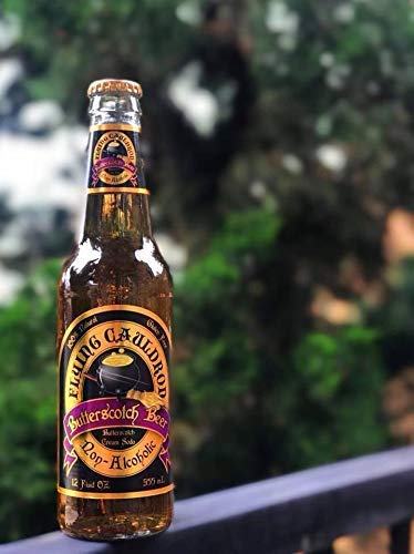 Flying Cauldron Butterscotch Beer 12oz (Pack of 6) Bundle with PrimeTime Direct Keychain Bottle Opener in a PTD Sealed Box - The Beer Connoisseur® Store