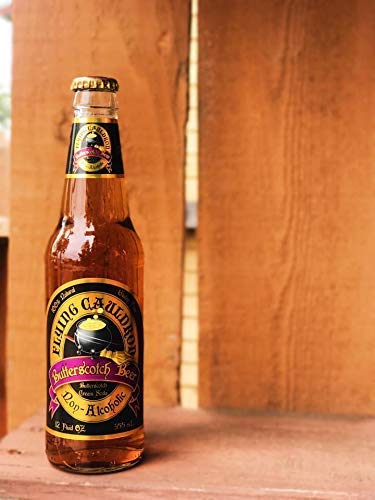 Flying Cauldron Butterscotch Beer 12oz (Pack of 6) Bundle with PrimeTime Direct Keychain Bottle Opener in a PTD Sealed Box - The Beer Connoisseur® Store