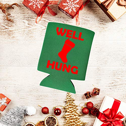 Funny Christmas Can Coolie - Well Hung Can Cooler - Christmas Holiday Alcohol Gift - The Beer Connoisseur® Store