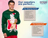 Funziez! Ugly Christmas Knit Sweater - Surprise Santa Beer Holder - Long Sleeve Novelty Costume (X-Large) - The Beer Connoisseur® Store