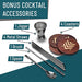 [Gift Set] Advanced Mixology Black Moscow Mule Mugs (18oz) | Black Mule Mug w/ Gunmetal Finish | Comes w/ Straws, Coasters, Jigger, Spoon & Brush | Black Tin Mugs (1 - Set of 4) - The Beer Connoisseur® Store