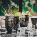 [Gift Set] Advanced Mixology Black Moscow Mule Mugs (18oz) | Black Mule Mug w/ Gunmetal Finish | Comes w/ Straws, Coasters, Jigger, Spoon & Brush | Black Tin Mugs (1 - Set of 4) - The Beer Connoisseur® Store