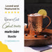 [Gift Set] Advanced Mixology Moscow Mule Mugs Set of 2 (16oz) | 100% Copper Mugs Set w/ 2 Straws, 2 Wooden Coasters & 1 Shot Glass | Tarnish-Resistant Food Grade Lacquer Coat - The Beer Connoisseur® Store