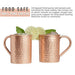 [Gift Set] Advanced Mixology Moscow Mule Mugs Set of 2 (16oz) | 100% Copper Mugs Set w/ 2 Straws, 2 Wooden Coasters & 1 Shot Glass | Tarnish-Resistant Food Grade Lacquer Coat - The Beer Connoisseur® Store