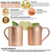 [Gift Set] Advanced Mixology Moscow Mule Mugs Set of 2 (16oz) | 100% Copper Mugs Set w/ 2 Straws, 2 Wooden Coasters & 1 Shot Glass | Tarnish-Resistant Food Grade Lacquer Coat - The Beer Connoisseur® Store
