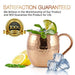 [Gift Set] Mule Science Moscow Mule Mugs Set of 4 | 100% Handcrafted | Food Safe | Copper Mugs with Bonus Accessories | Tarnish Resistant Copper Cups | 16 oz. - The Beer Connoisseur® Store