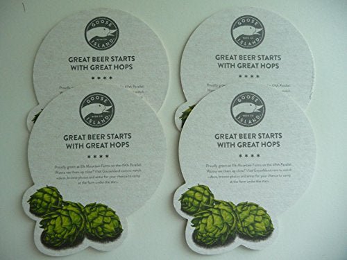 Goose Island Beer ~ Coaster Set of Eight (8) - The Beer Connoisseur® Store