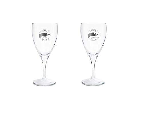 Goose Island Beer Company - 12 Ounce Chalice Glass - Circle Logo - 2 Pack - The Beer Connoisseur® Store