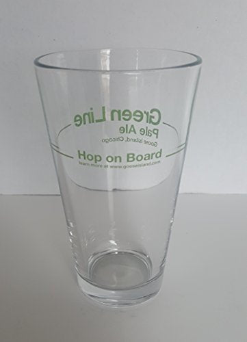Goose Island Green Line Pint Glass - The Beer Connoisseur® Store