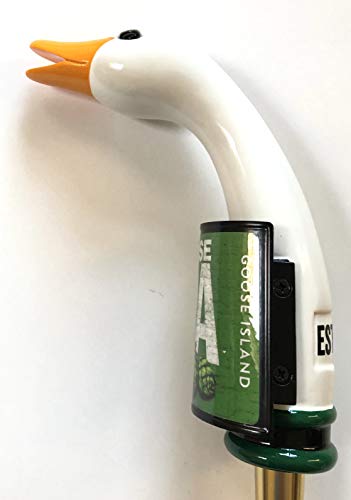 Goose Island India Pale Ale Goose Head Shaped Tap Handle Oval Logo Below 10" Tall - The Beer Connoisseur® Store