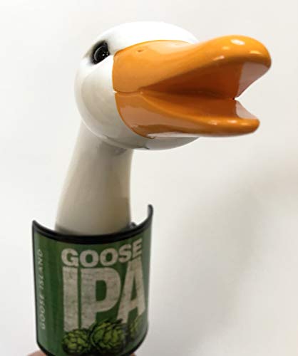 Goose Island India Pale Ale Goose Head Shaped Tap Handle Oval Logo Below 10" Tall - The Beer Connoisseur® Store