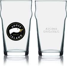 Goose Island Tulip Style Pint Glass - The Beer Connoisseur® Store
