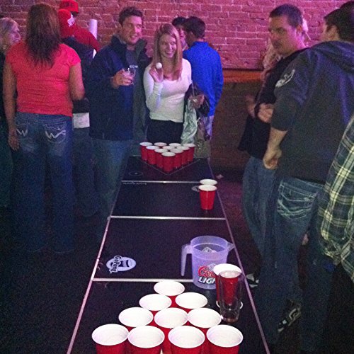 GoPong 8-Foot Portable Folding Beer Pong / Flip Cup Table (6 Balls Included) - The Beer Connoisseur® Store
