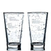 Greenline Goods Beer Glasses - 16 oz Pint Glass (Set of 2) – Science of Beer Glassware - Etched with Beer & Hops Chemistry Molecules - The Beer Connoisseur® Store