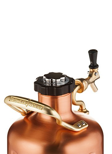 GrowlerWerks Copper uKeg Carbonated Growler-Great Gift for Beer Lovers, 128 oz - The Beer Connoisseur® Store