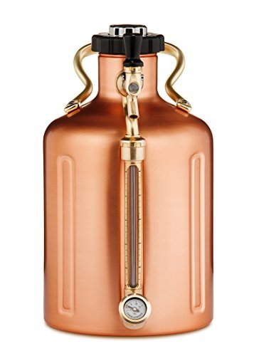 GrowlerWerks Copper uKeg Carbonated Growler-Great Gift for Beer Lovers, 128 oz - The Beer Connoisseur® Store