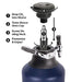 GrowlerWerks GrowlerWerks uKeg Go Carbonated Growler and Craft Beverage Dispenser for Beer, Soda, Cider, Kombucha and Cocktails, Amazing Gift for Beer Lovers, (128 oz, Midnight) - The Beer Connoisseur® Store