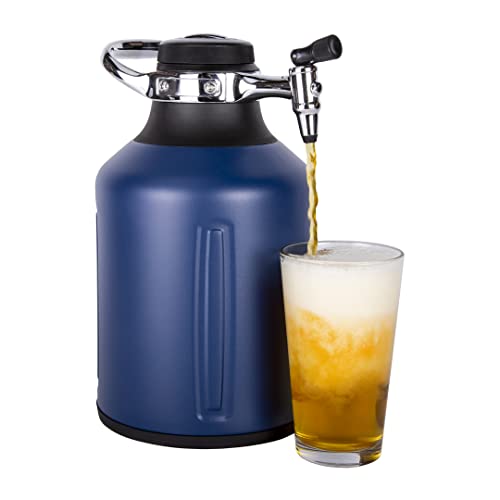 GrowlerWerks GrowlerWerks uKeg Go Carbonated Growler and Craft Beverage Dispenser for Beer, Soda, Cider, Kombucha and Cocktails, Amazing Gift for Beer Lovers, (128 oz, Midnight) - The Beer Connoisseur® Store