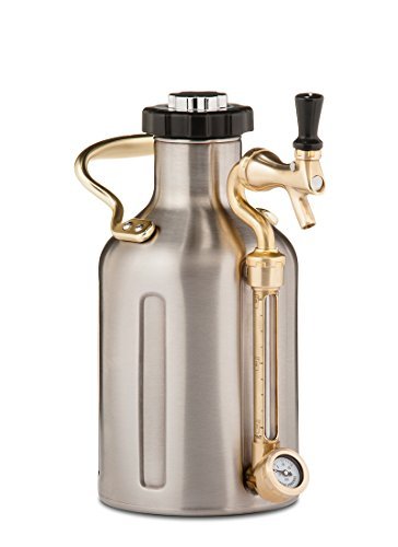 GrowlerWerks uKeg Carbonated Growler-Great Gift for Beer Lovers, 64 oz, Stainless Steel - The Beer Connoisseur® Store