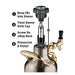 GrowlerWerks uKeg Carbonated Growler-Great Gift for Beer Lovers, 64 oz, Stainless Steel - The Beer Connoisseur® Store