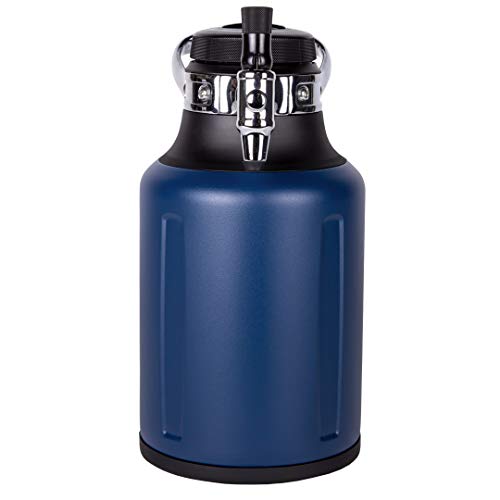 GrowlerWerks uKeg Go Carbonated Growler and Craft Beverage Dispenser for Beer, Soda, Cider, Kombucha and Cocktails, Amazing Gift for Beer Lovers, 64 oz, Midnight - The Beer Connoisseur® Store