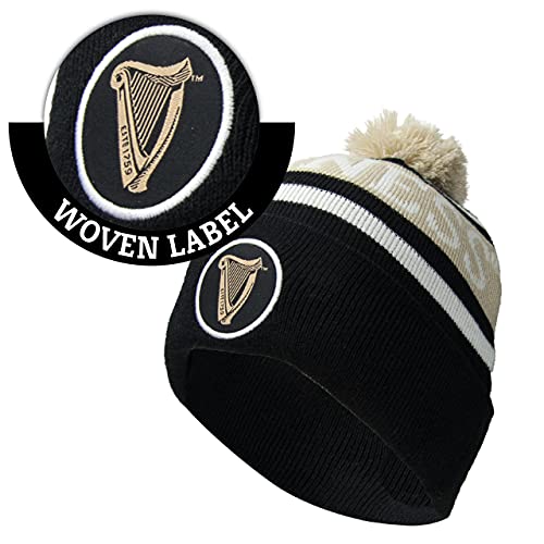 Guinness Black and White Premium 100% Acrylic Unisex Beanie - The Beer Connoisseur® Store