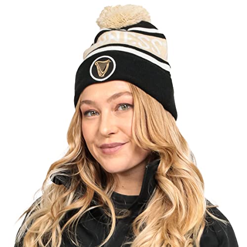 Guinness Black and White Premium 100% Acrylic Unisex Beanie - The Beer Connoisseur® Store
