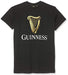 Guinness Black Guinness Classic T-Shirt with an Irish Gold Harp Design (S-XXXL) (XL) - The Beer Connoisseur® Store