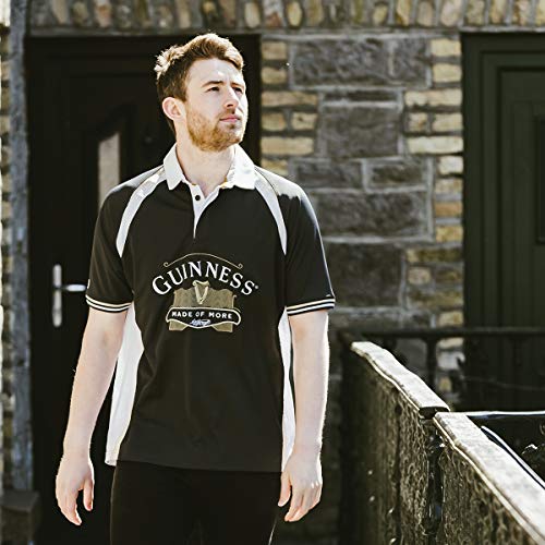 Guinness Black Made of More Rugby Jersey, Black, Medium - The Beer Connoisseur® Store