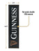 Guinness Gaelic Label Bar Mat - Non Slip Black PVC Rubber Drip Tray (White) | Guinness Official Merchandise No Spillage Bar Mat - The Beer Connoisseur® Store