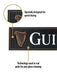 Guinness Gaelic Label Bar Mat - Non Slip Black PVC Rubber Drip Tray (White) | Guinness Official Merchandise No Spillage Bar Mat - The Beer Connoisseur® Store