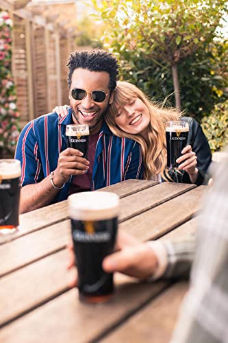 Guinness Gravity Official Beer Pint Glass | Large 20oz Pints Drinking Thick Beer Glasses | Guinness Beer 20 oz Glasses - The Beer Connoisseur® Store