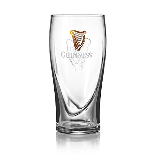 Guinness Gravity Official Beer Pint Glass | Large 20oz Pints Drinking Thick Beer Glasses | Guinness Beer 20 oz Glasses - The Beer Connoisseur® Store