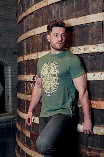 Guinness Green Gaelic Label Tee, Medium - The Beer Connoisseur® Store