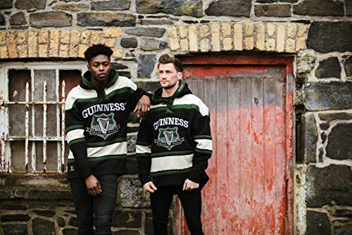 Guinness Hooded Ice Hockey Jerseys for Men | Soft-Cotton Irish Hockey Jersey | Perfect Hockey Hoodie for Everyday wear Green - The Beer Connoisseur® Store