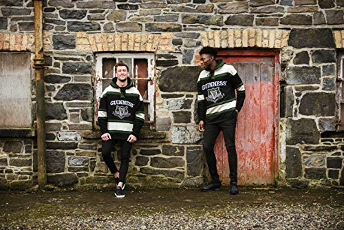 Guinness Hooded Ice Hockey Jerseys for Men | Soft-Cotton Irish Hockey Jersey | Perfect Hockey Hoodie for Everyday wear Green - The Beer Connoisseur® Store