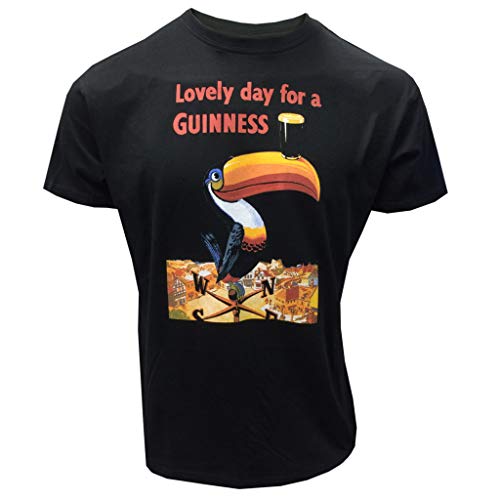 Guinness Lovely Day for a Guinness Black T Shirt (X Large) - The Beer Connoisseur® Store