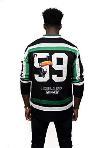Guinness Official Merchandise Guinness Hockey Jersey Embroidered Polyester Athletic Shirt Branded Hockey Jersey - The Beer Connoisseur® Store