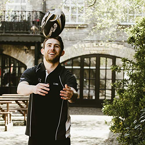 Guinness Official Merchandise Guinness Performance Signature Golf Shirt Polyester Paneled Sport Polo Shirt Black - The Beer Connoisseur® Store