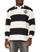 Guinness Rugby Shirt with Brewed in Dublin Crest Badge, Cream and Black Stripes - The Beer Connoisseur® Store