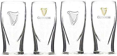 Guinness Signature Pub Edition Pint Glass - 16 Ounce Pints - Set of 4 - The Beer Connoisseur® Store