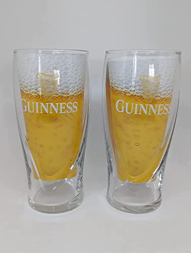 Guinness Signature Pub Edition Pint Glass - 16 Ounce Pints - Set of 4 - The Beer Connoisseur® Store