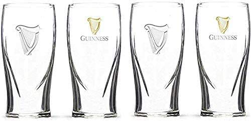 Guinness Signature Pub Edition Pint Glass - 20 Ounce Pints - Set of 4 - The Beer Connoisseur® Store