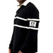 Guinness Traditional Black and Cream Longsleeve Rugby Jersey, Official Guinness Merchandise - The Beer Connoisseur® Store