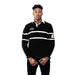 Guinness Traditional Black and Cream Longsleeve Rugby Jersey, Official Guinness Merchandise - The Beer Connoisseur® Store
